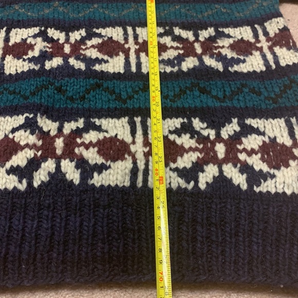 Hand Made wool sweater Native American - Picture 3 of 7